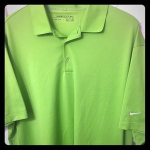 Nike Golf Dri Fit Polo Neon Green Mens XX-Large